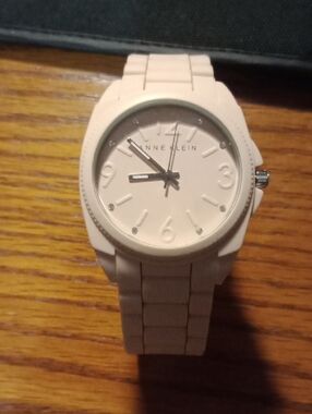 Anne Klein Ivory White Ceramic-Style Women's Watch